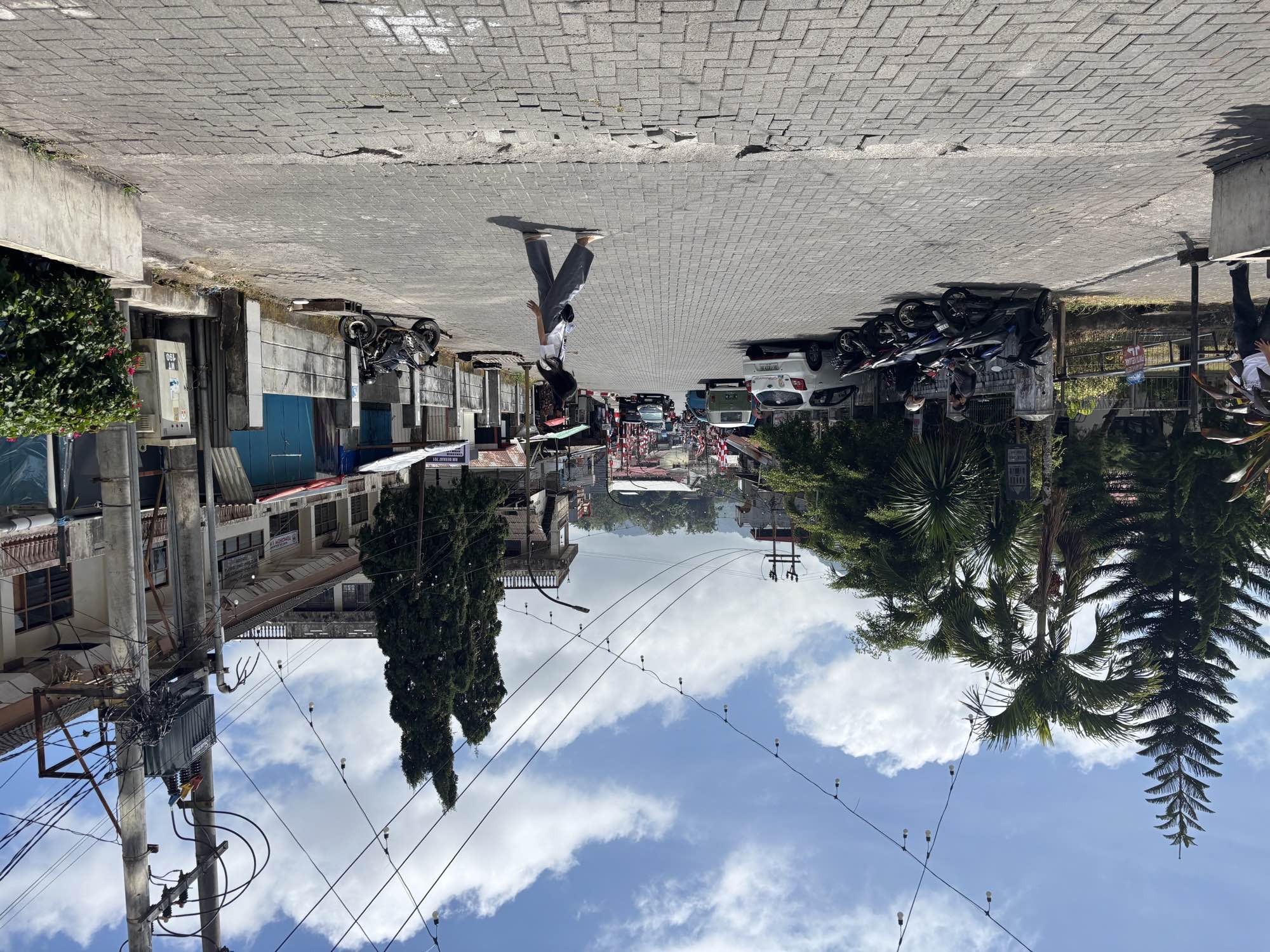 The peaceful, mountain-cooled streets of Tomohon