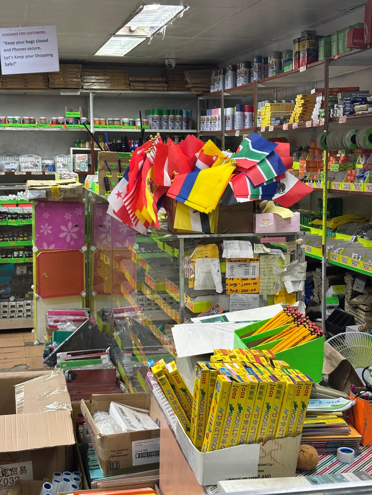 Philippine flag found at an educational supply shop on Colon Street