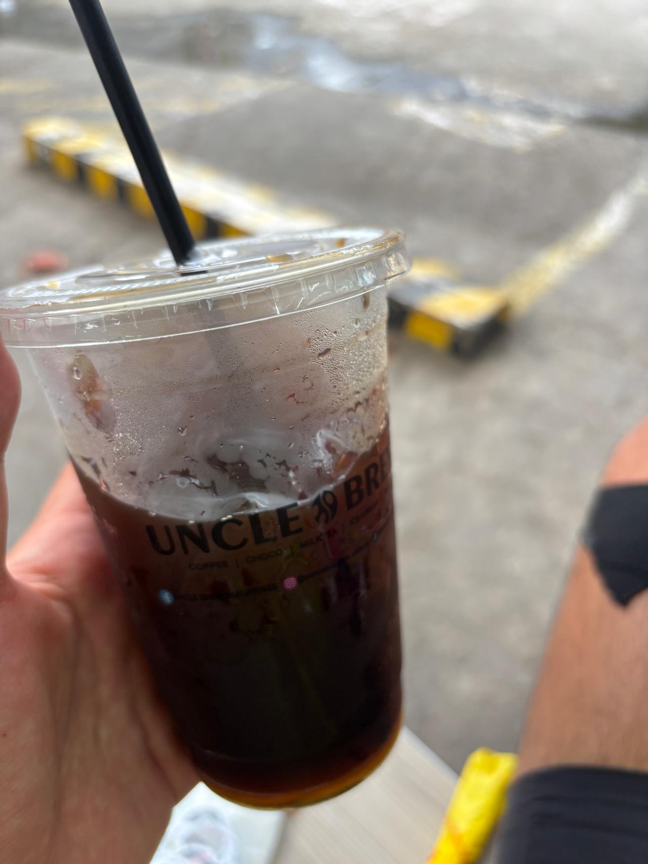 Iced Americano at a recommended coffee shop in Cebu — shockingly bad
