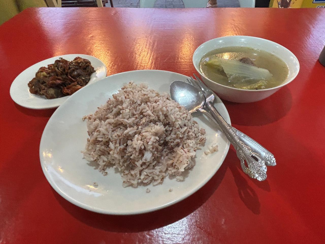 Dinner plate of Sisig, a popular Filipino dish