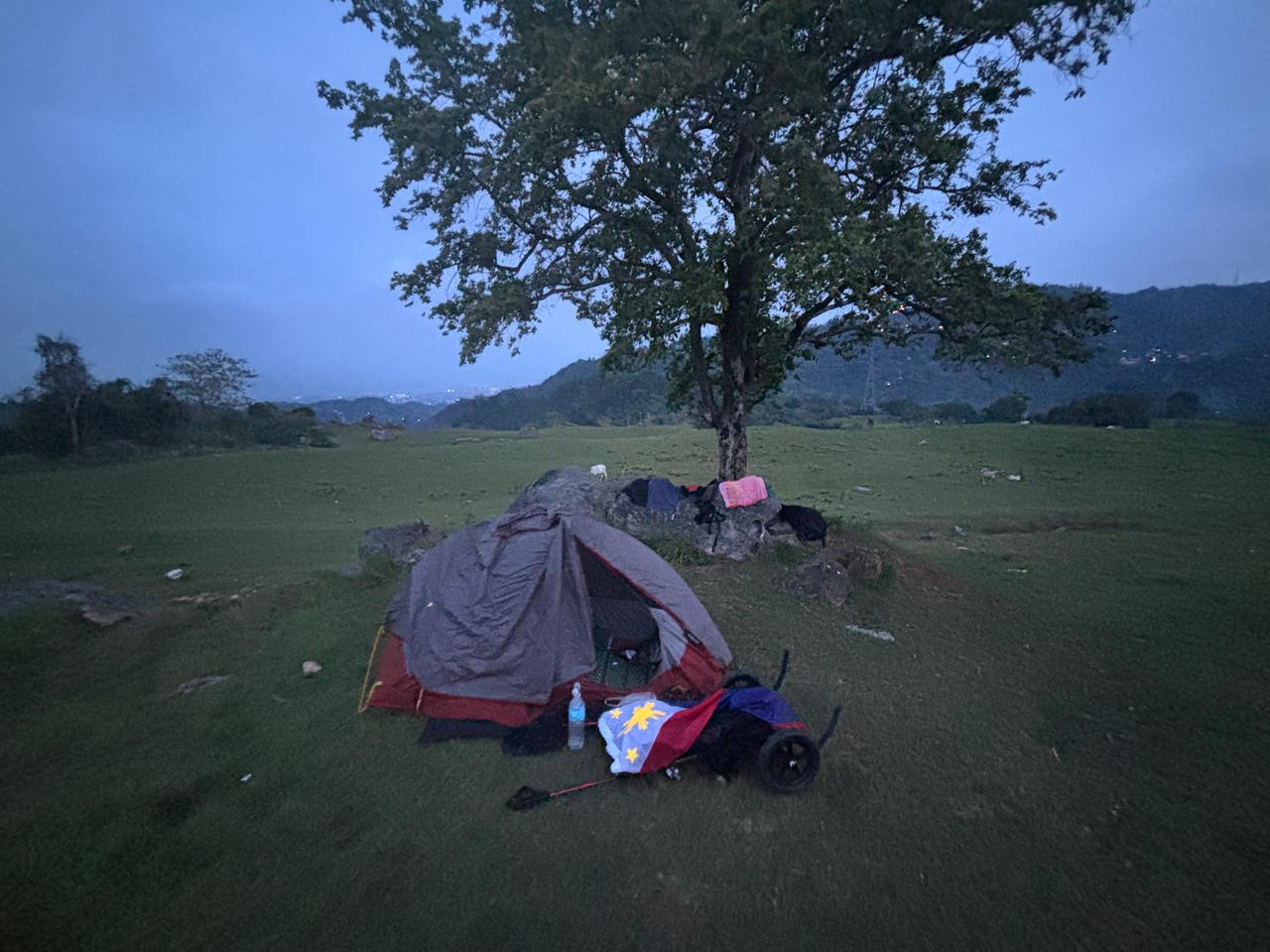 The campsite at the former golf course