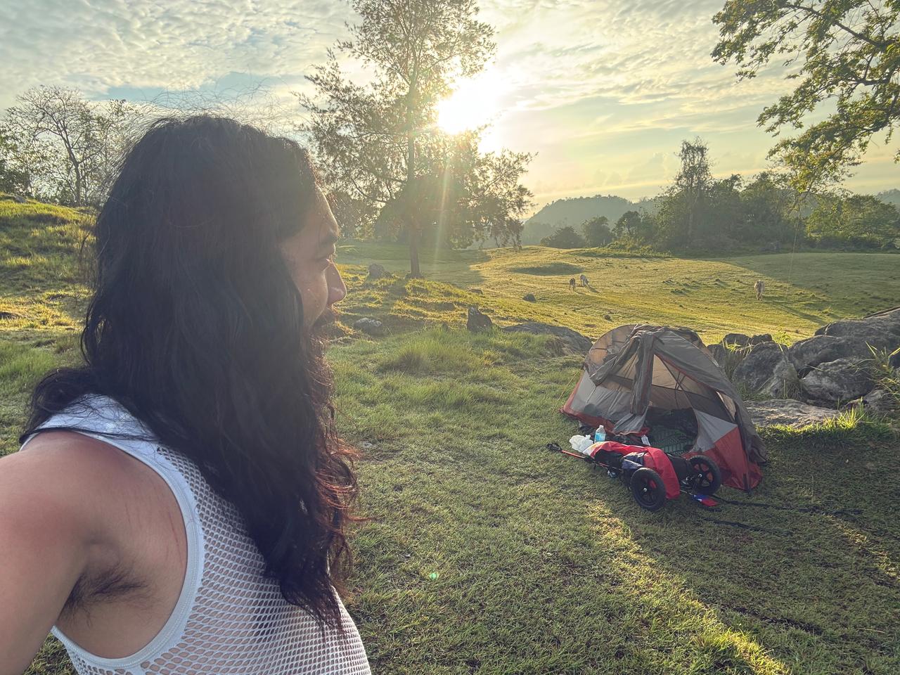 Morning at the campsite