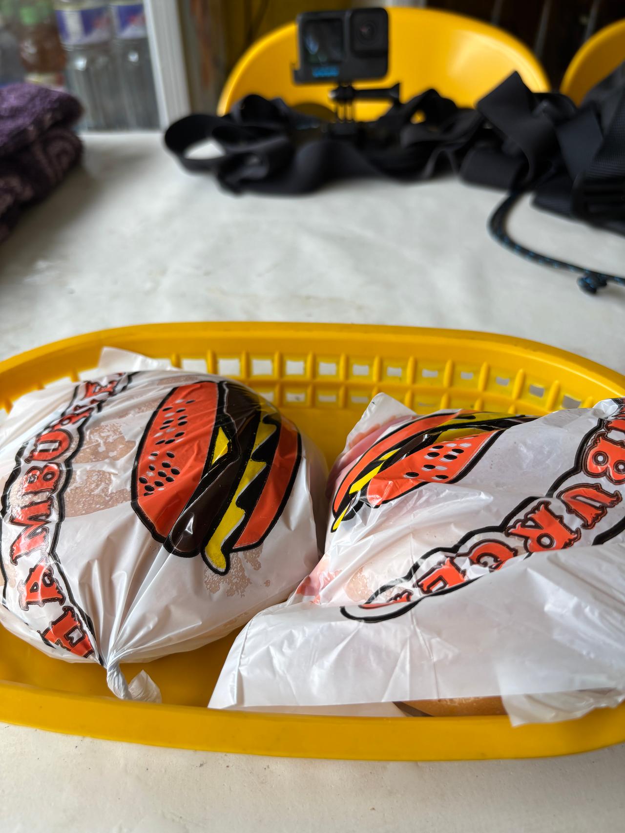 Breakfast burger at a local joint