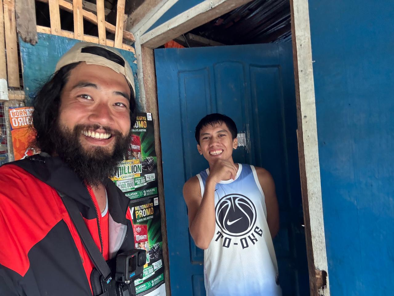 A local who kindly let me shelter at their home during the heavy rain