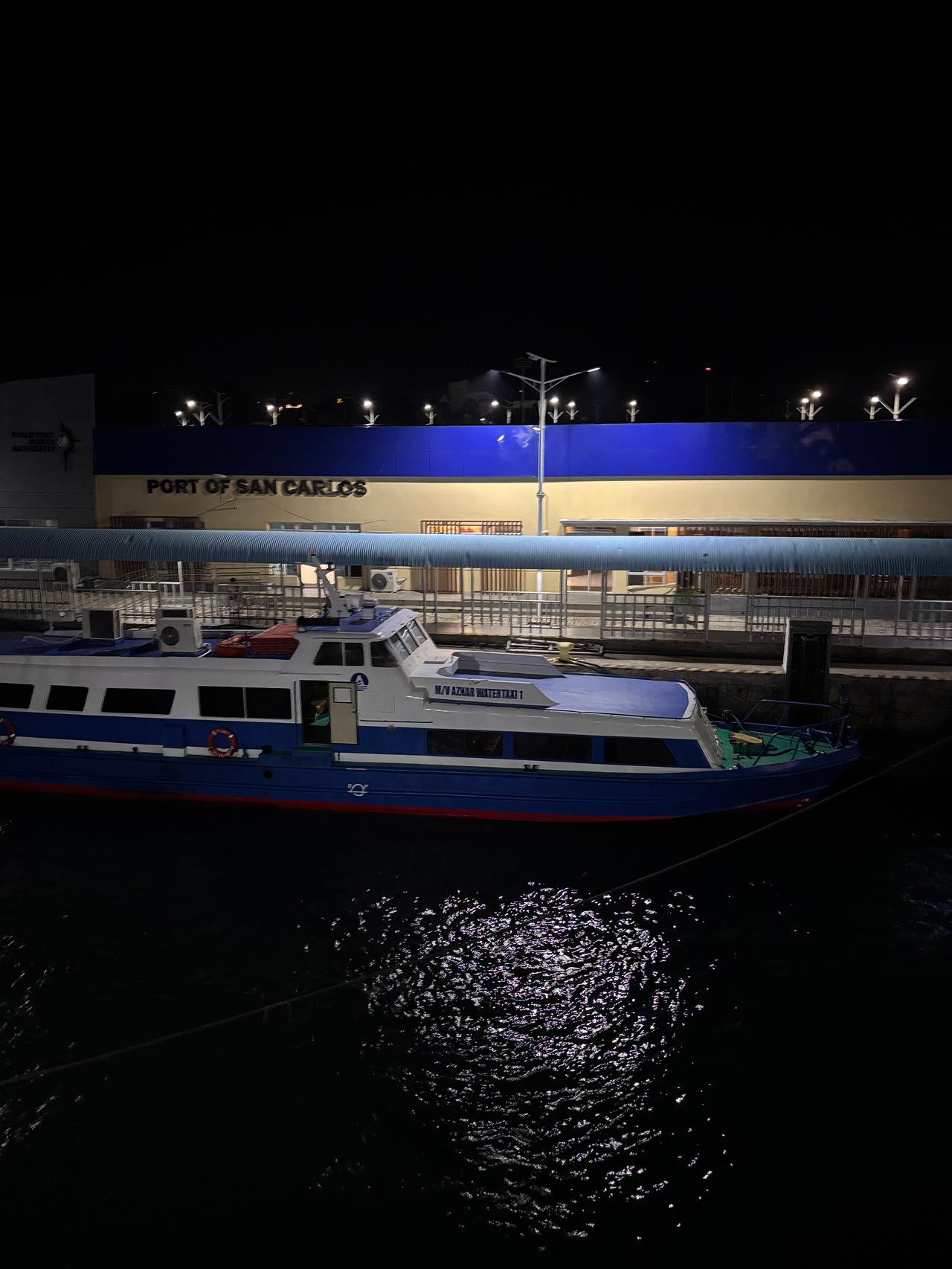Arriving at San Carlos on Negros Island
