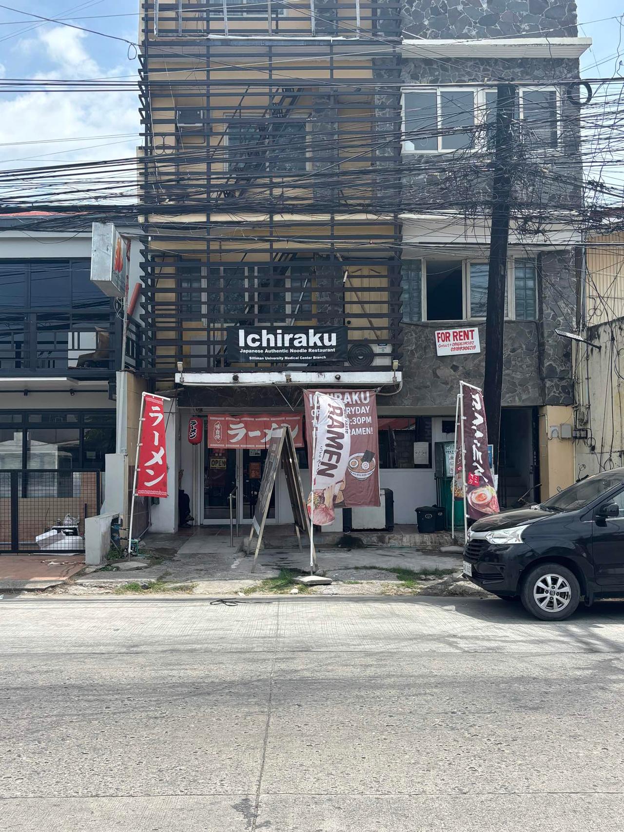 A Japanese ramen restaurant storefront called Ichiraku on a street in Dumaguete