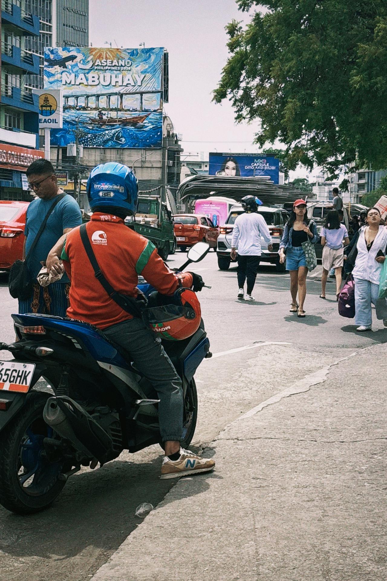 Local bus terminal near Cebu