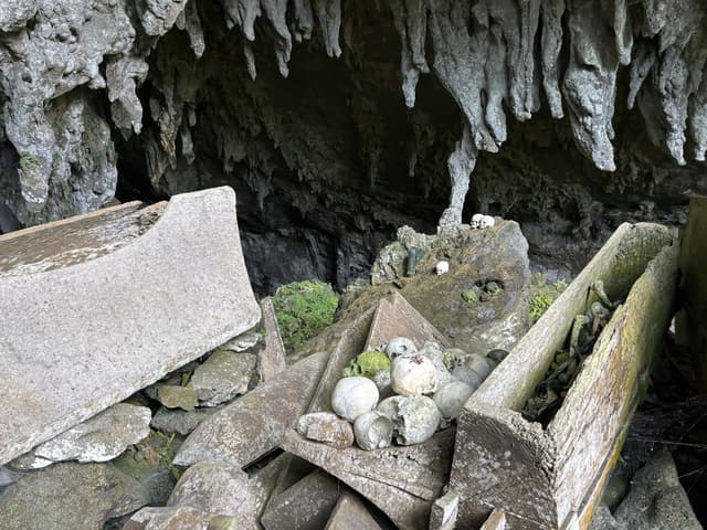 Lombok Parinding: Makam Gua Toraja Tempat Lumut Telah Menguasai Tengkorak-Tengkorak