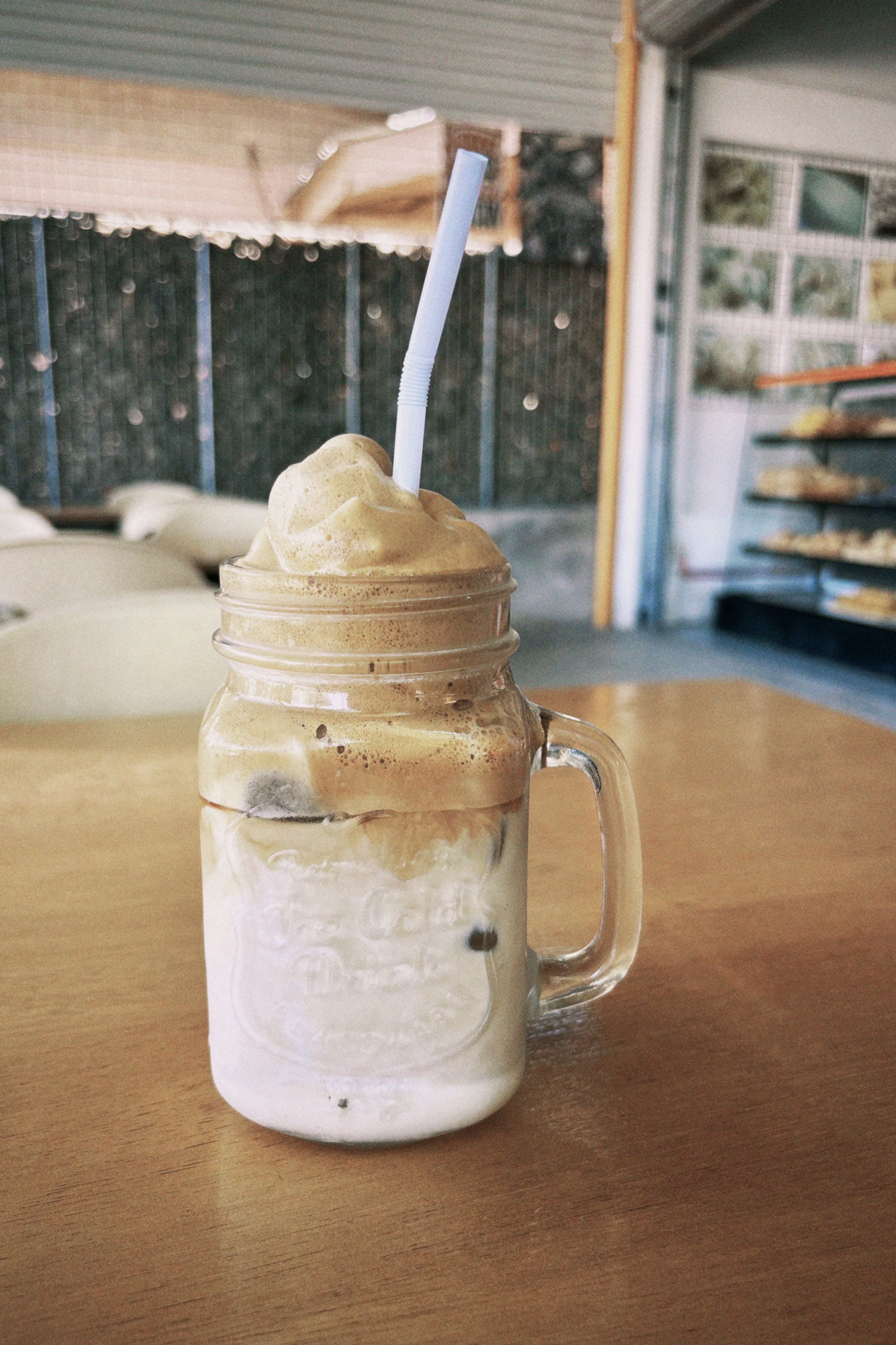 A freshly brewed cup of local coffee