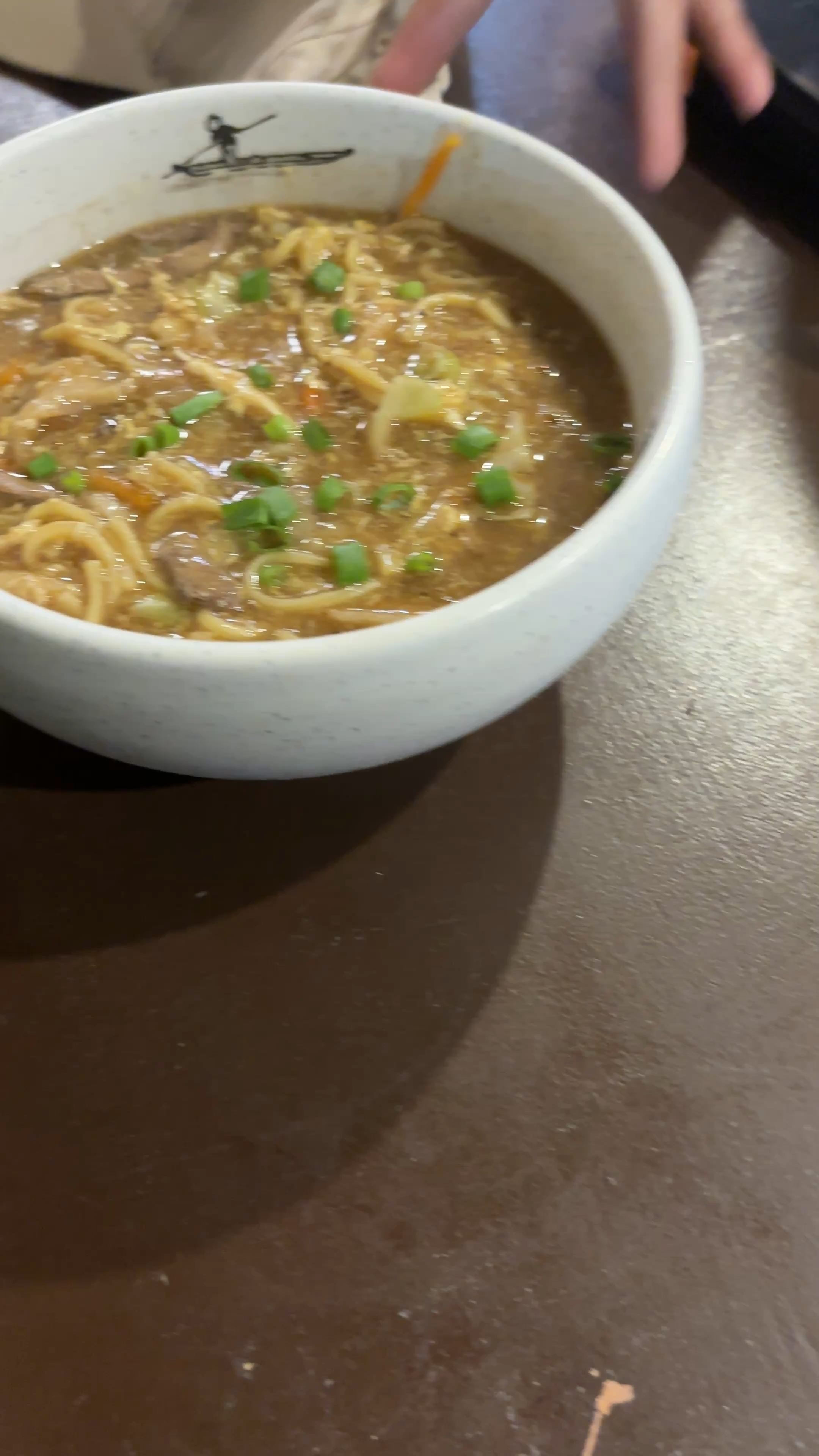 A bowl of incredibly delicious Lomi noodle soup